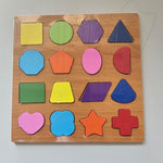 Colorful 4 in 1 wooden puzzle by minibelly-dev featuring interlocking pieces and educational design for kids.