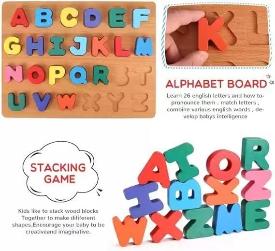 Wooden 4-in-1 puzzle by minibelly-dev featuring colorful interlocking pieces and a smooth finish for educational play.