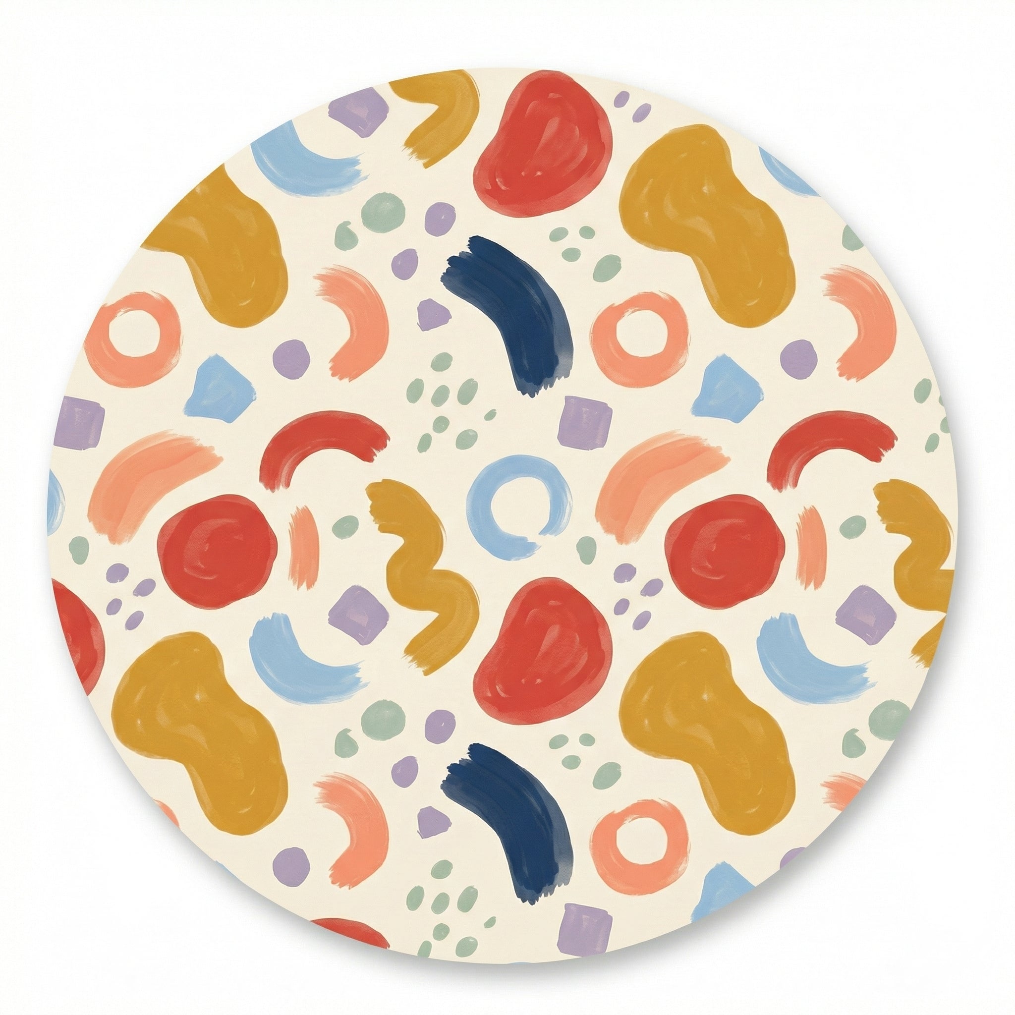 MiniBelly Half Shirt Pant Co-ord Set Playful abstract painterly shapes with colorful brushstrokes and dots 100% Cotton - minibelly