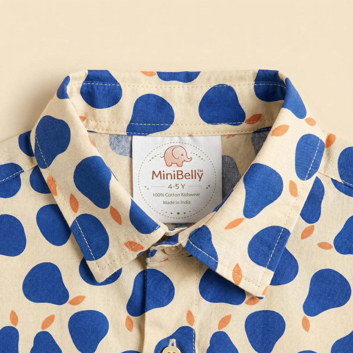 Blue Pear Cotton Half Shirt & Shorts Set - minibelly