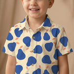 Blue Pear Cotton Half Shirt & Shorts Set - minibelly