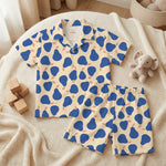 Blue Pear Cotton Half Shirt & Shorts Set - minibelly