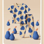 Blue Pear Cotton Half Shirt & Shorts Set - minibelly