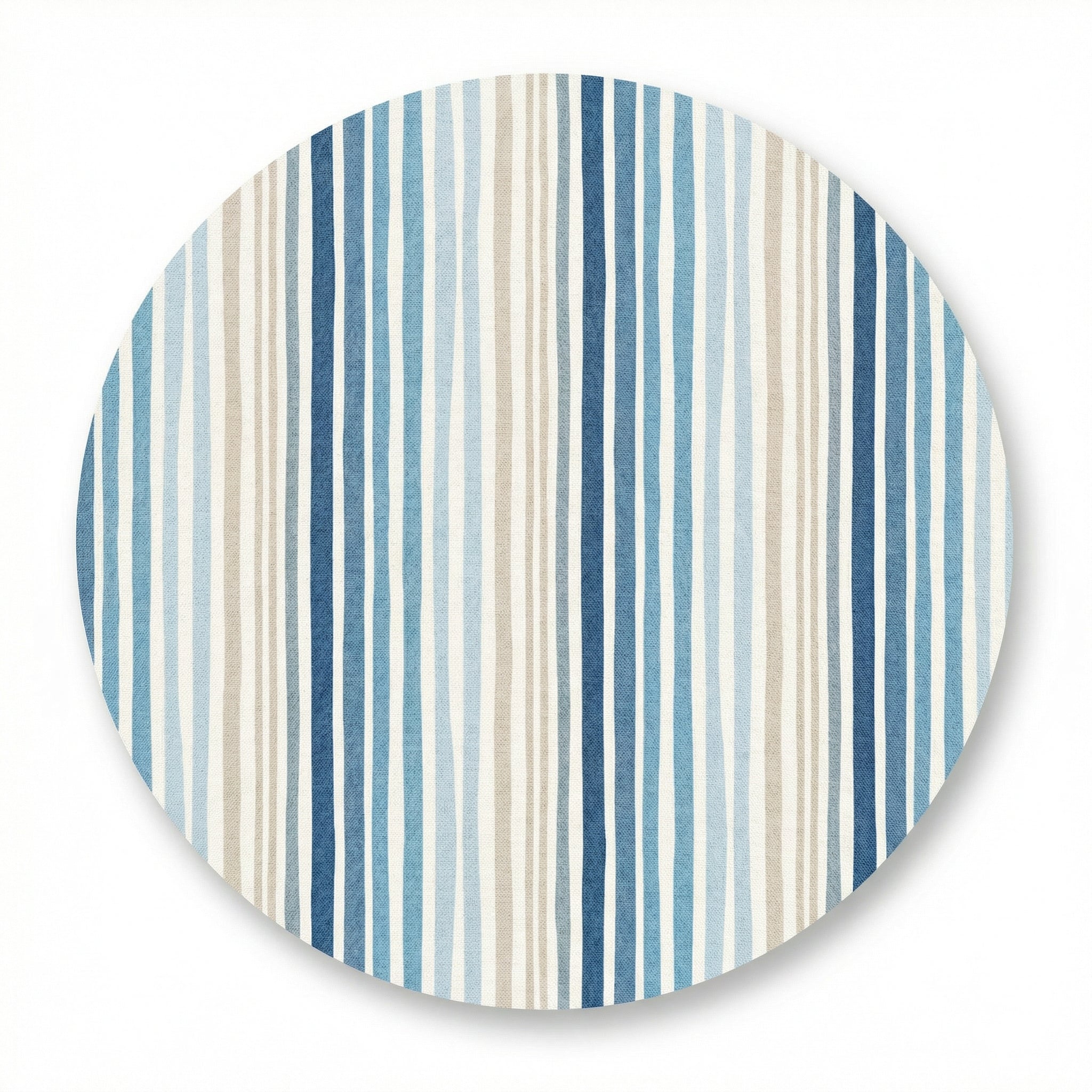 MiniBelly Half Shirt Pant Co-ord Set Vertical irregular watercolor stripes in blue and cream 100% Cotton - minibelly