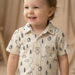 Woodland Adventure Half Shirt & Shorts Set - minibelly