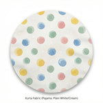 MiniBelly Kurta Pajama Set Pastel watercolor polka dots on a cream background 100% Cotton - minibelly