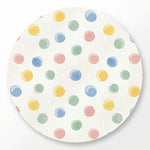 MiniBelly Kurta Pajama Set Pastel watercolor polka dots on a cream background 100% Cotton - minibelly