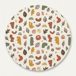 MiniBelly Kurta Pajama Set Boho abstract organic shapes with botanical leaf doodles 100% Cotton - minibelly