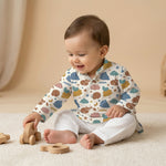 MiniBelly Kurta Pajama Set sleeping bears and foxes with clouds and stars nursery print 100% Cotton - minibelly