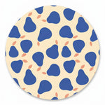 MiniBelly kids' kurta pajama set in light fabric with blue pear pattern on soft cotton for ages 0-12 months.