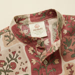 MiniBelly Kurta Pajama Set Earthy boho floral patchwork mosaic with organic block shapes 100% Cotton - minibelly