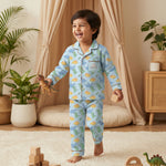 100% Cotton Dino Adventure Night Suits - minibelly