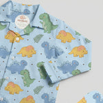 100% Cotton Dino Adventure Night Suits - minibelly