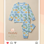 100% Cotton Dino Adventure Night Suits - minibelly