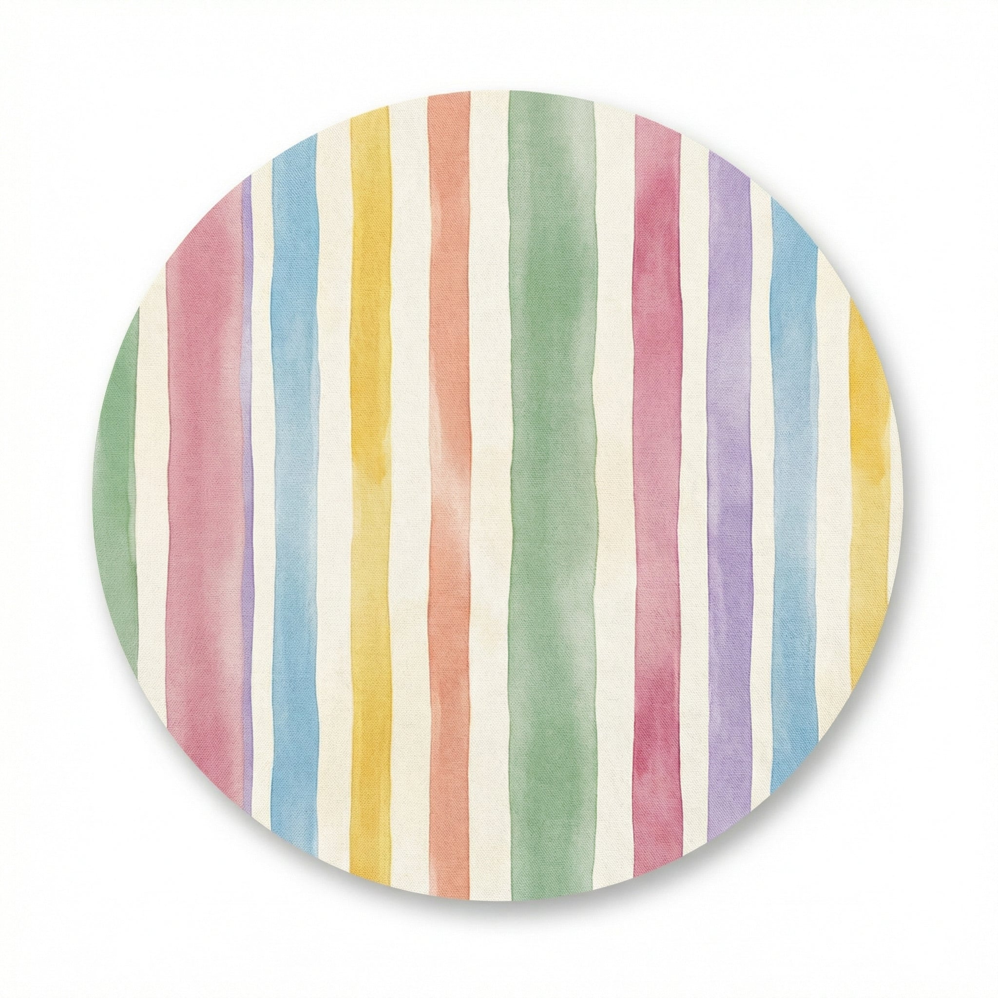 MiniBelly Night Suit Soft pastel watercolor vertical stripes on cream background 100% Cotton - minibelly